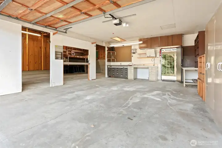 2 car attached garage