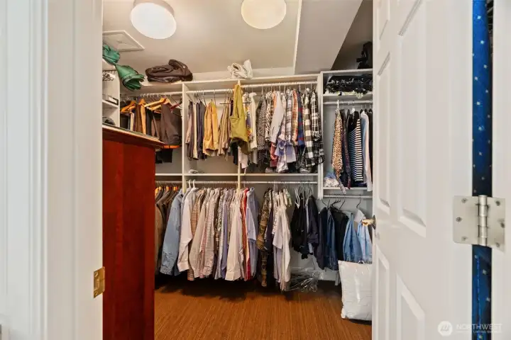 Primary closet.