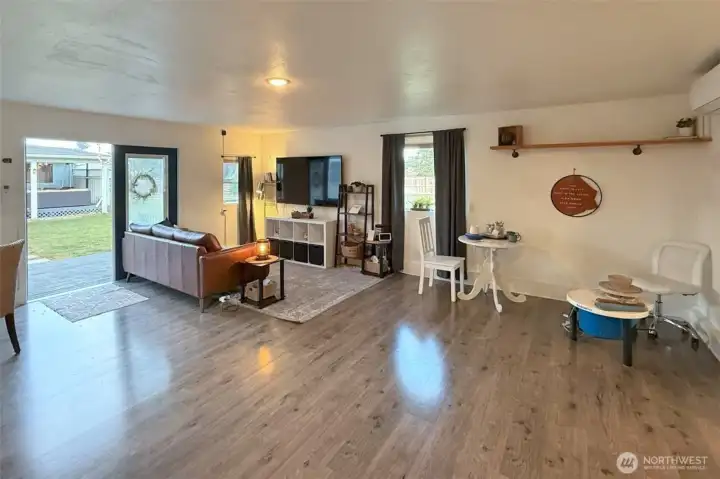 One large room, well finished