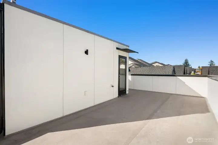 Massive and private roof top deck!
