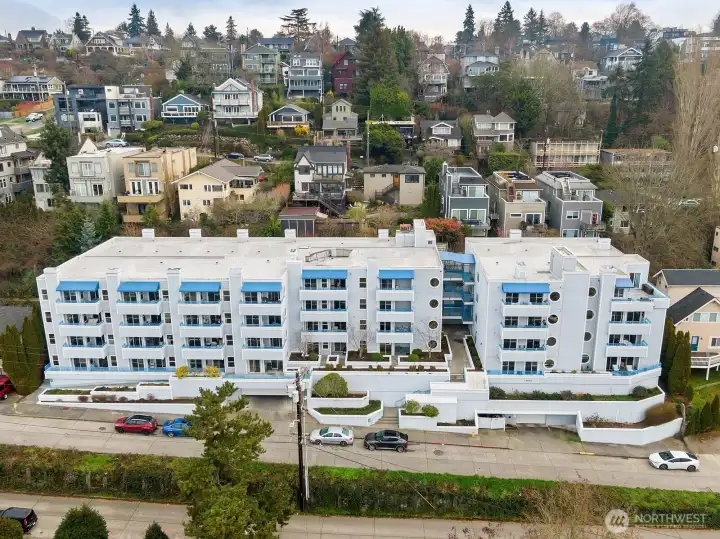 Assigned Parking Accessed Via the North Driveway