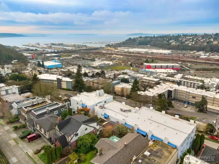 Aerial Looking South Toward Elliott Bay
