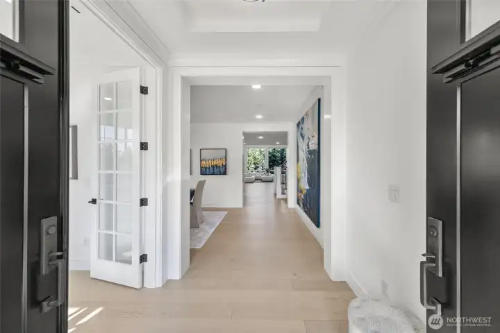 Bright and inviting foyer.