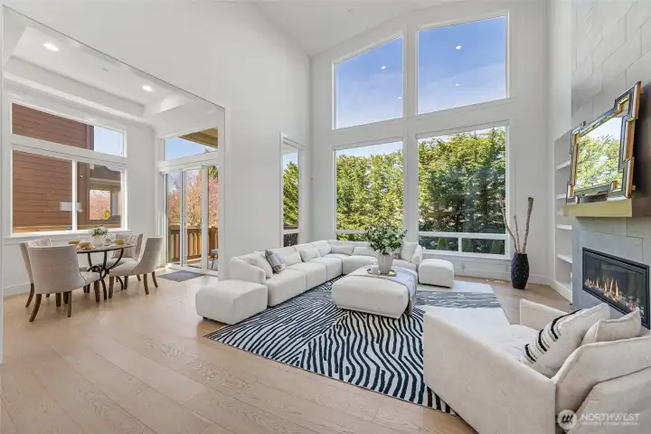 Enjoy your gathering with family and friends in this beautiful living room.