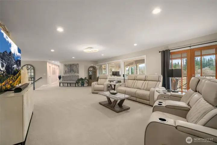 Comfortable gathering space ideal for relaxing or entertaining guests.