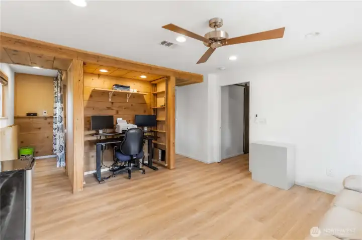 Downstairs living space/bedroom.