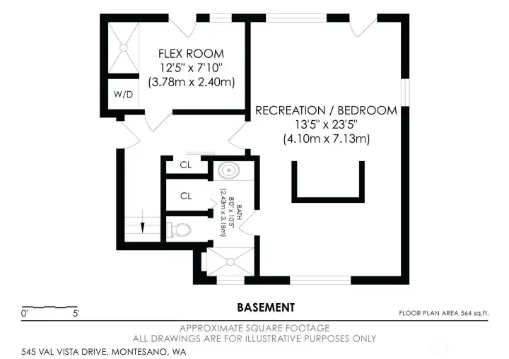 Downstairs floor plan