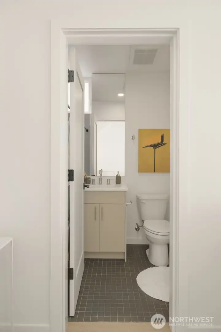 Ground floor bath is complete with a shower & tub