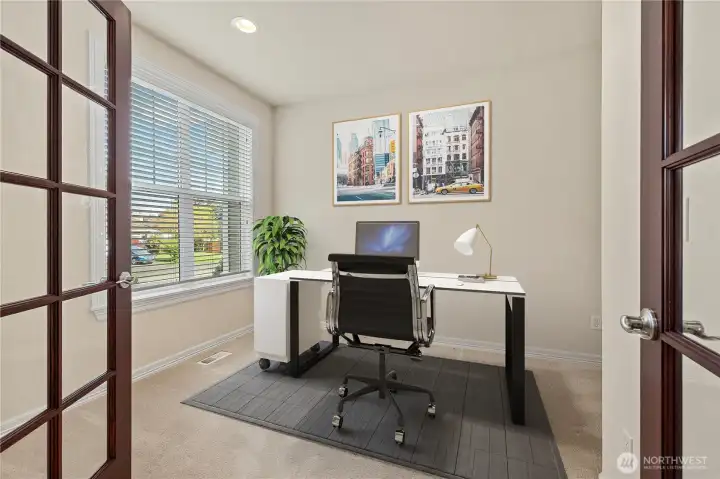 Downstairs office or flex space