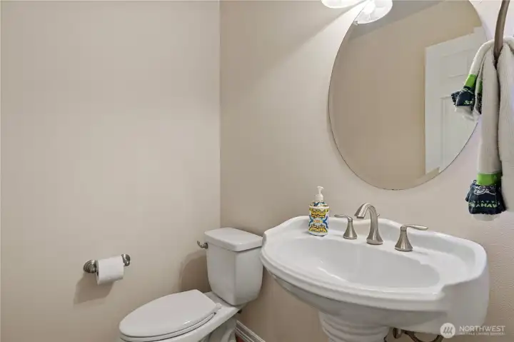 Downstairs powder room