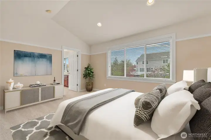 Primary bedroom with 5 piece ensuite bath