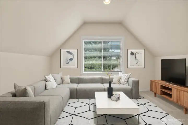 Bonus room/loft- offering exceptional versatility for living, working, and entertaining