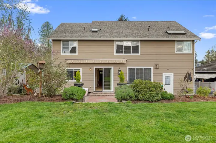 Step outside to a beautifully designed backyard retreat