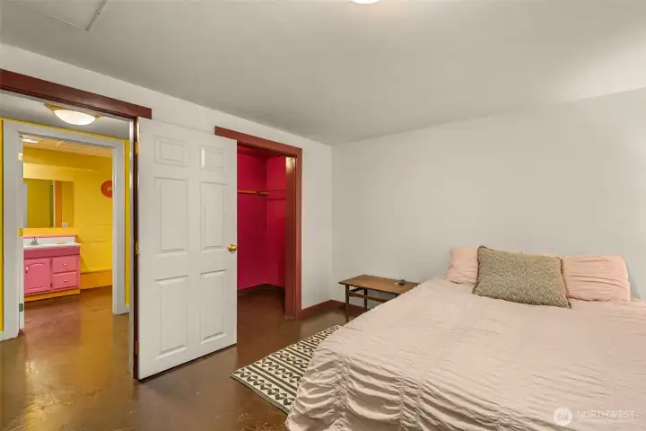 Finished room in basement can be converted to legal bedroom with addition of legal egress window