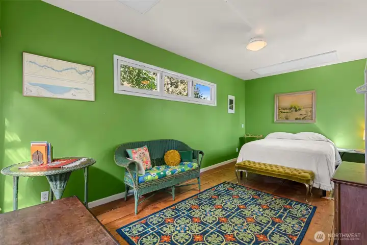 Studio separated from the rest of the home; perfect for guest room or home office