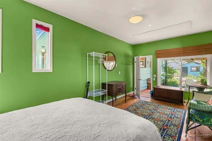 Studio separated from the rest of the home; perfect for guest room or home office