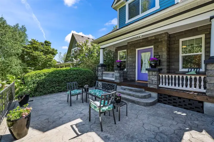 Imagine the morning coffee or dinner party on this elevated terraace!