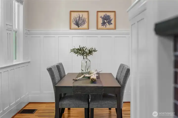 Beautiful woodwork throughout the home.