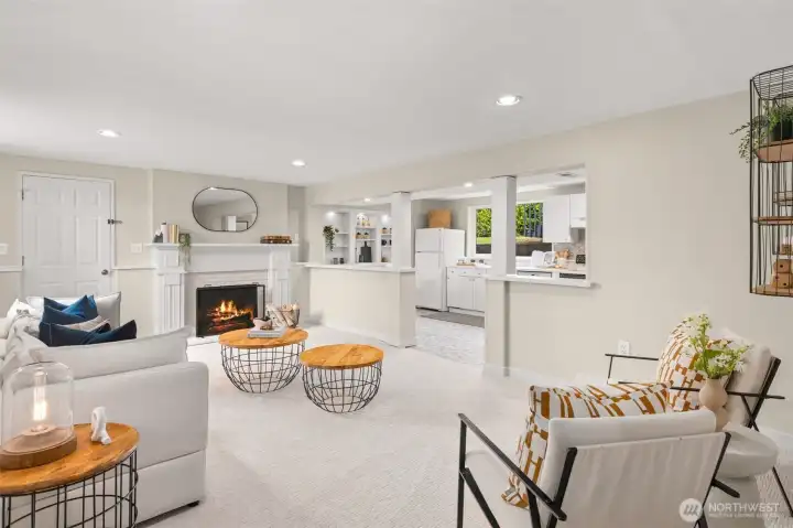 Lower level family room