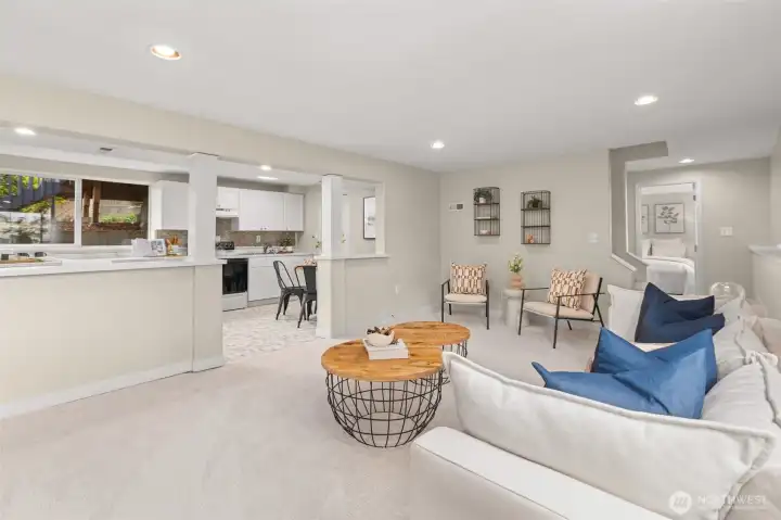 Lower level has a 2nd kitchen