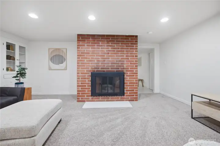 Basement Fireplace