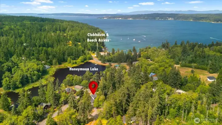 Walk to the lake or the sound! Walk to the lake or the sound!