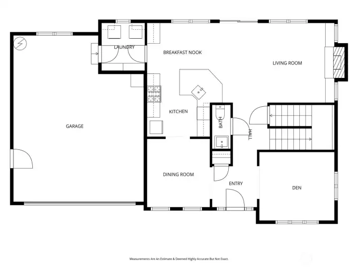Main level floor plan. Main level floor plan.