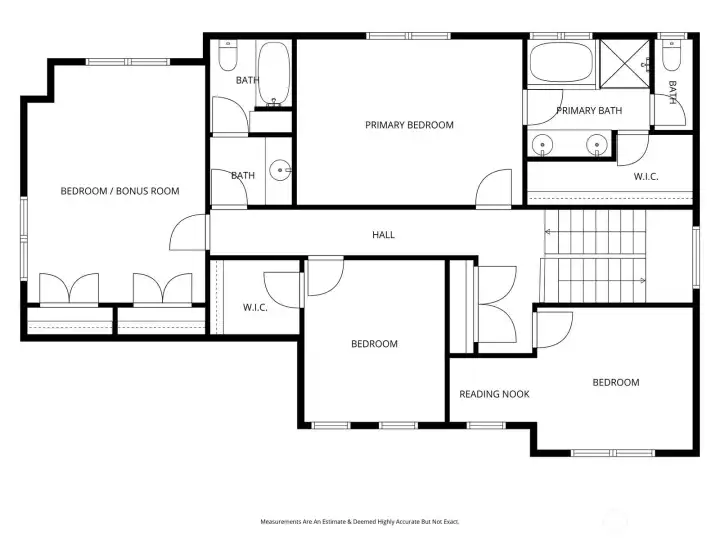 2nd level floor plan. 2nd level floor plan.