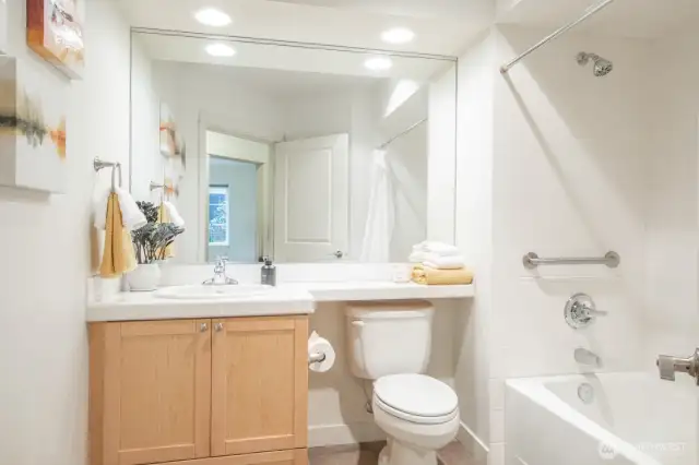 Full bath with tub