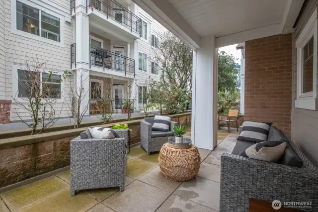 Wrap around patio!