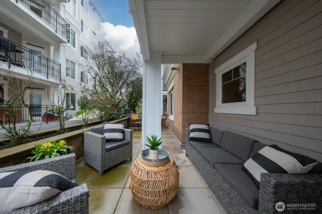 Enjoy dinner on the terrace with a full size patio table, if desired
