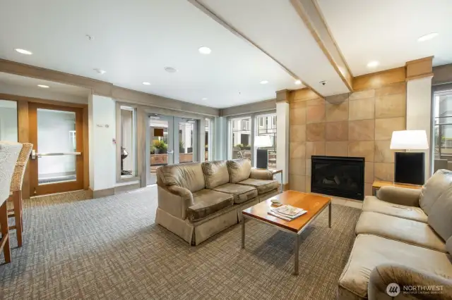Community room is conveniently located down the hall, on the 2nd floor