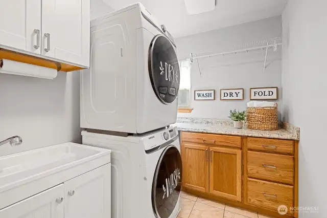 laundry on 2nd level