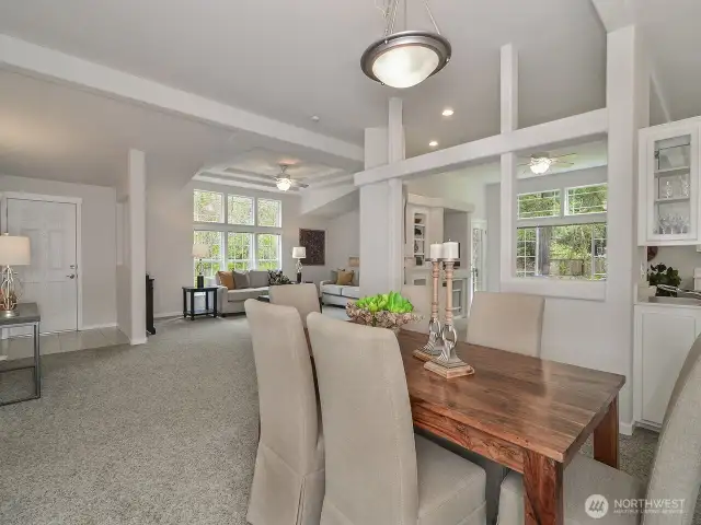 Large formal dining area.