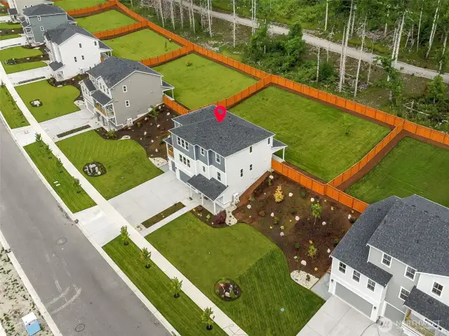 Backs to green space! Private