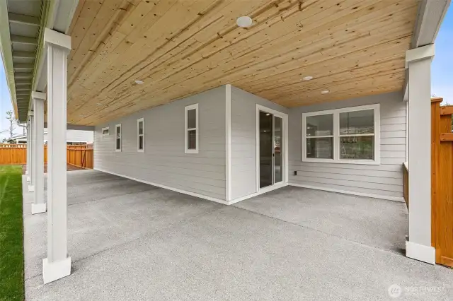 Back Patio 50 feet long