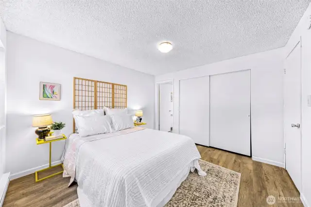 There is fresh paint and new flooring throughout the entire condo.
