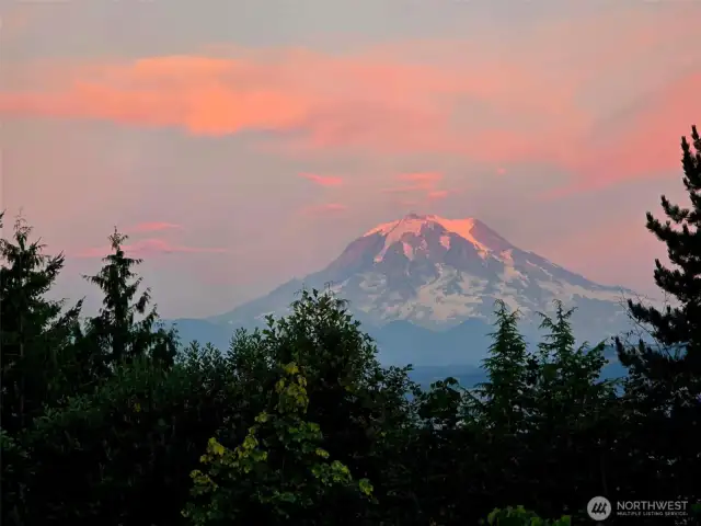 Sunset View from the Living Room . . . July 29, 2025