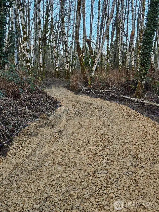 driveway to build site