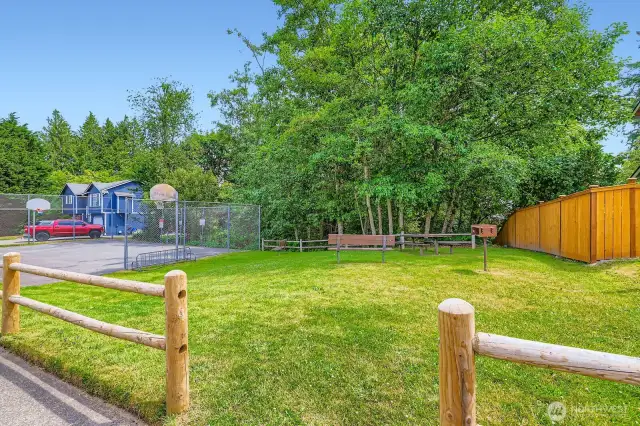 Community picnic/BBQ area.