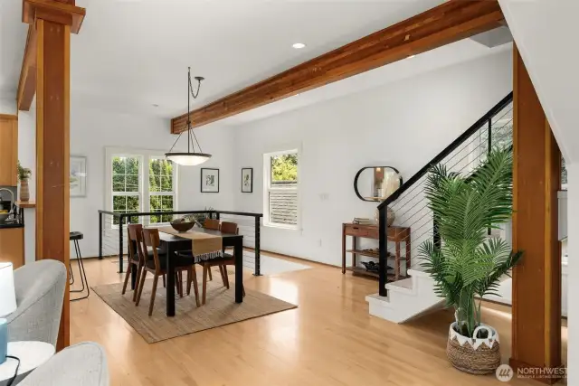 Open floor plan on main level