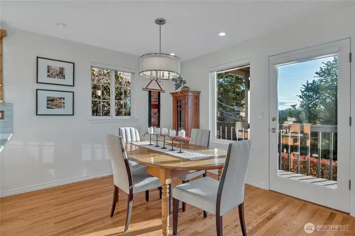 The hardwood floors are in perfect condition having just been professionally refinished!
