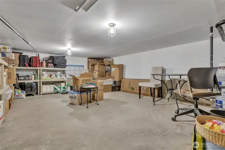 The owners built this 1,080 cubic storage space, once just a dirt crawl, into a fully finished to a clean, dry, secure storage area big enough to house their personal belongings while they travelled internationally for a couple of years.  They rented out their condo and when they were ready, they returned to enjoy their beautiful view home with all their possessions perfectly preserved and right at their fingertips.