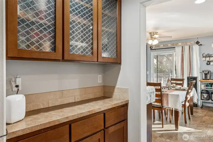 Butllers Pantry off the main level dining room