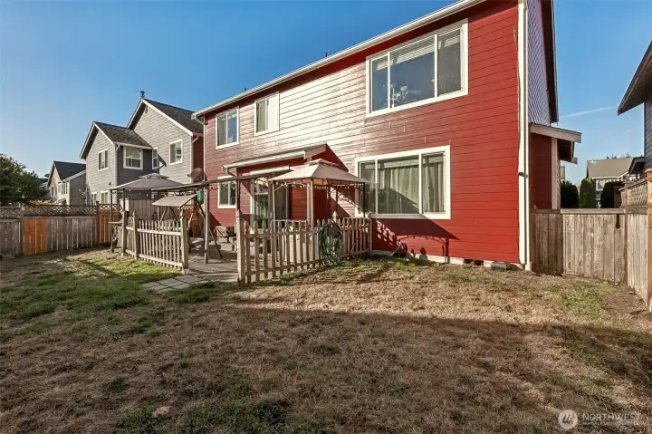Plenty of room to create your own backyard oasis