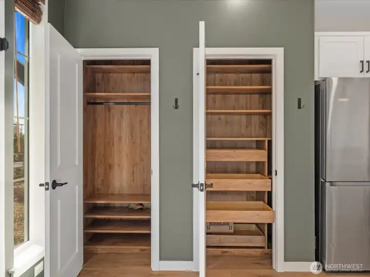 The pantry has custom organizer, as well as all the closets throughout the home!