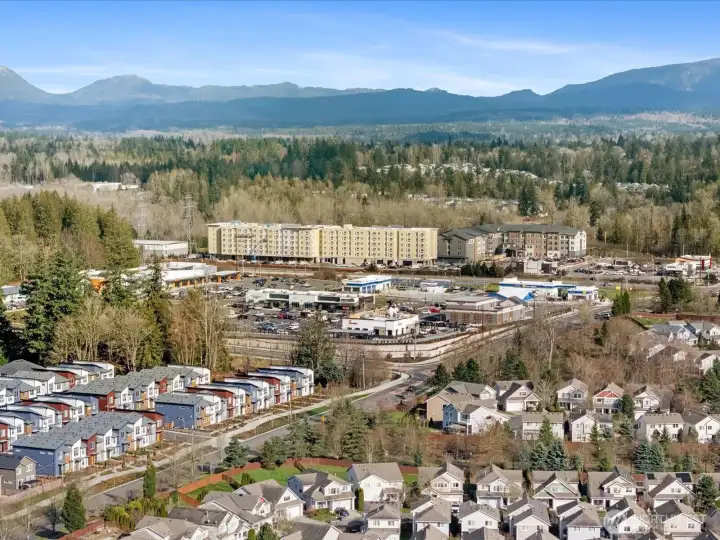 Aerial view to the east.