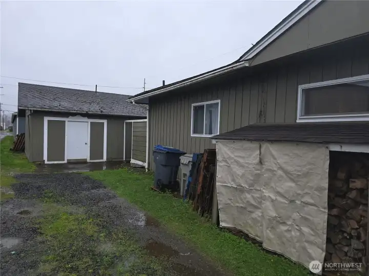 Side of home near alley