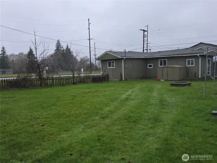 Large backyard Large backyard