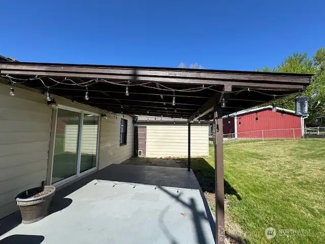 Covered back patio